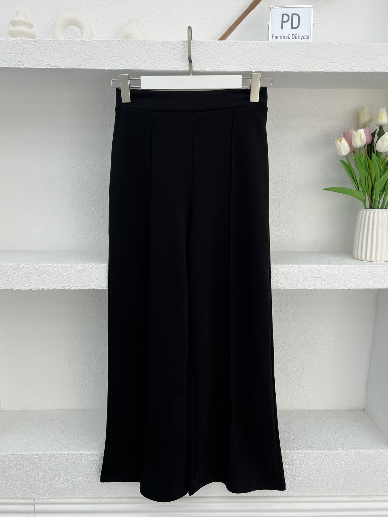 Geniş Paça Oysho Pantolon Siyah