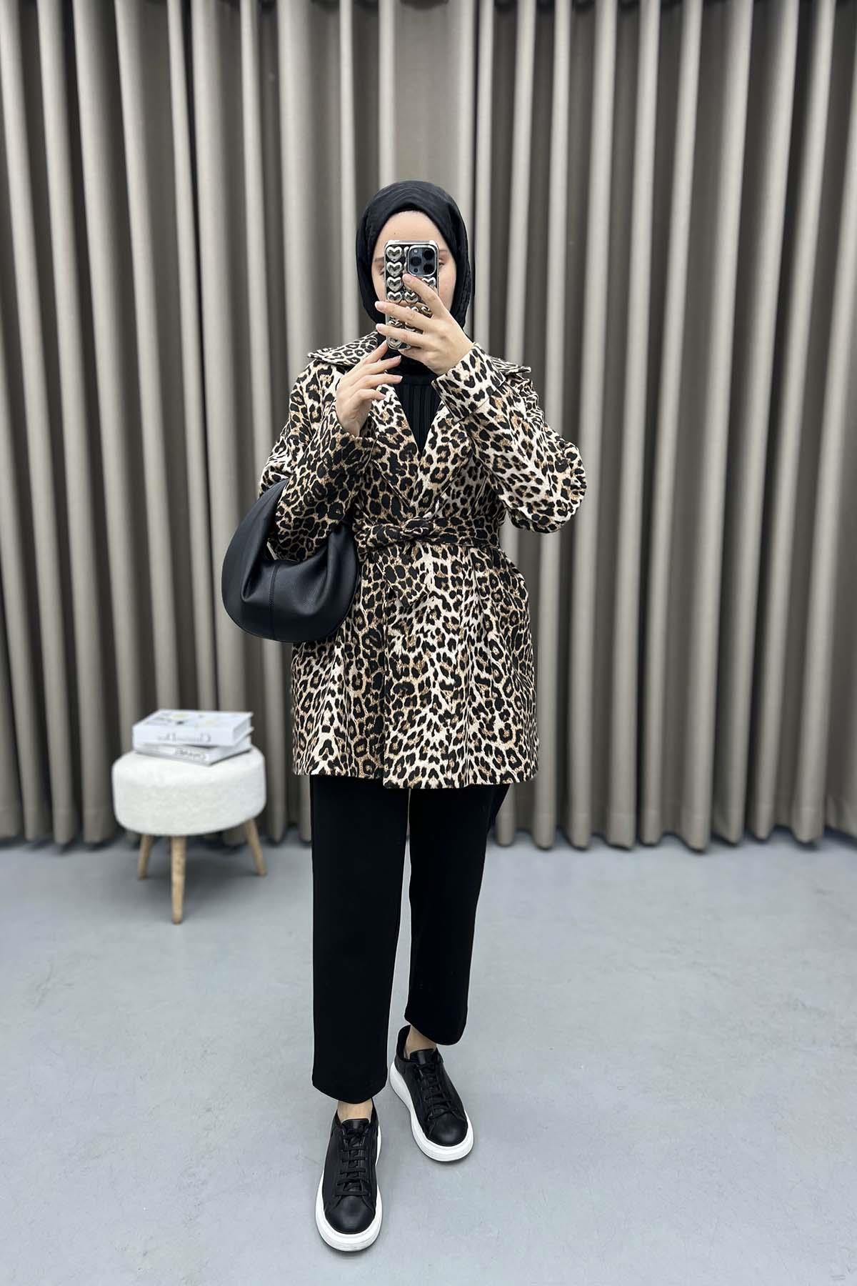 Leopar Desenli Kaban Leopar