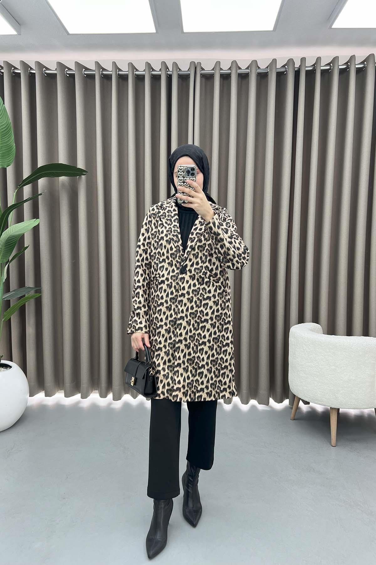 Leopar Desenli Kaban Leopar