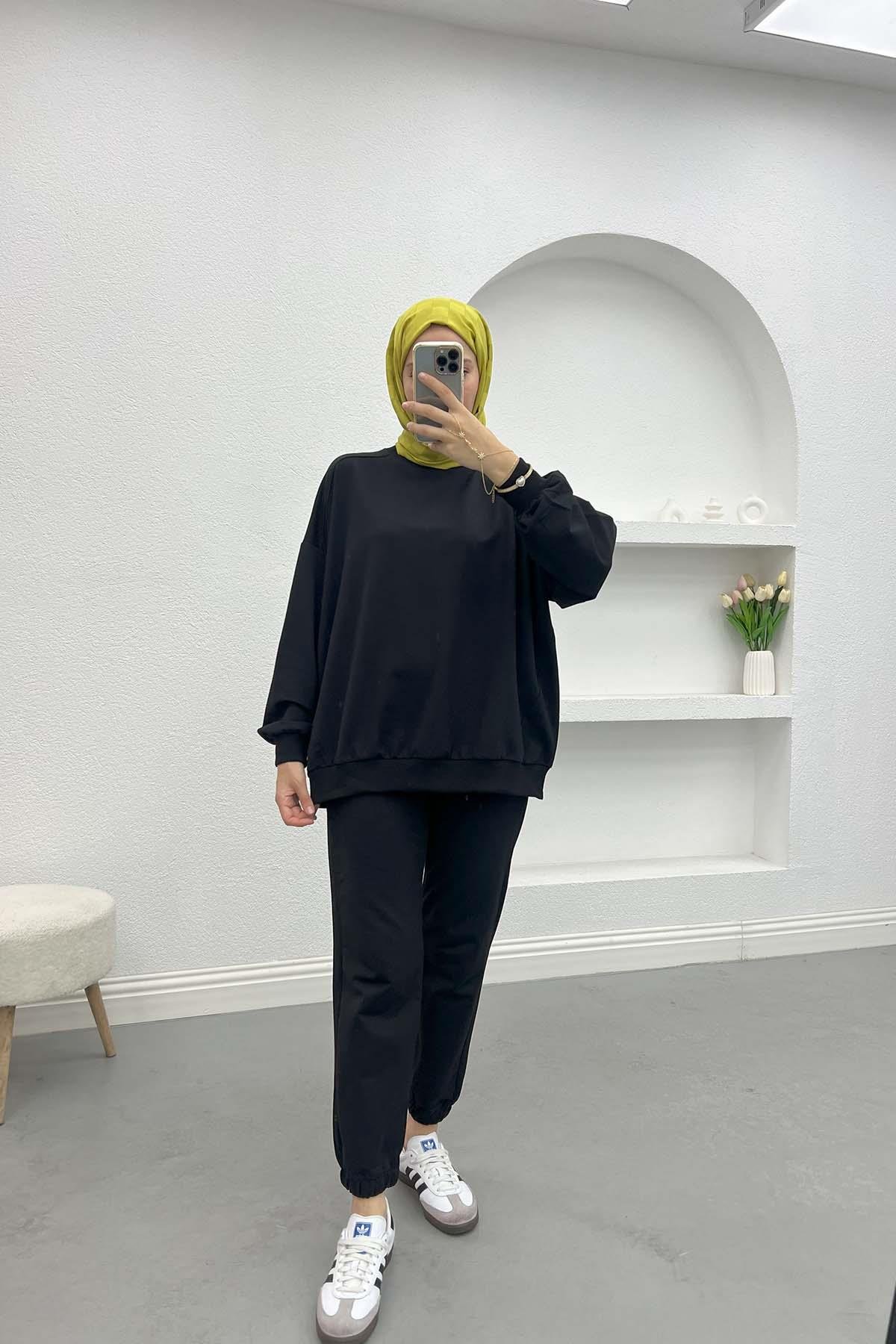 Sweatshirt Takım Siyah