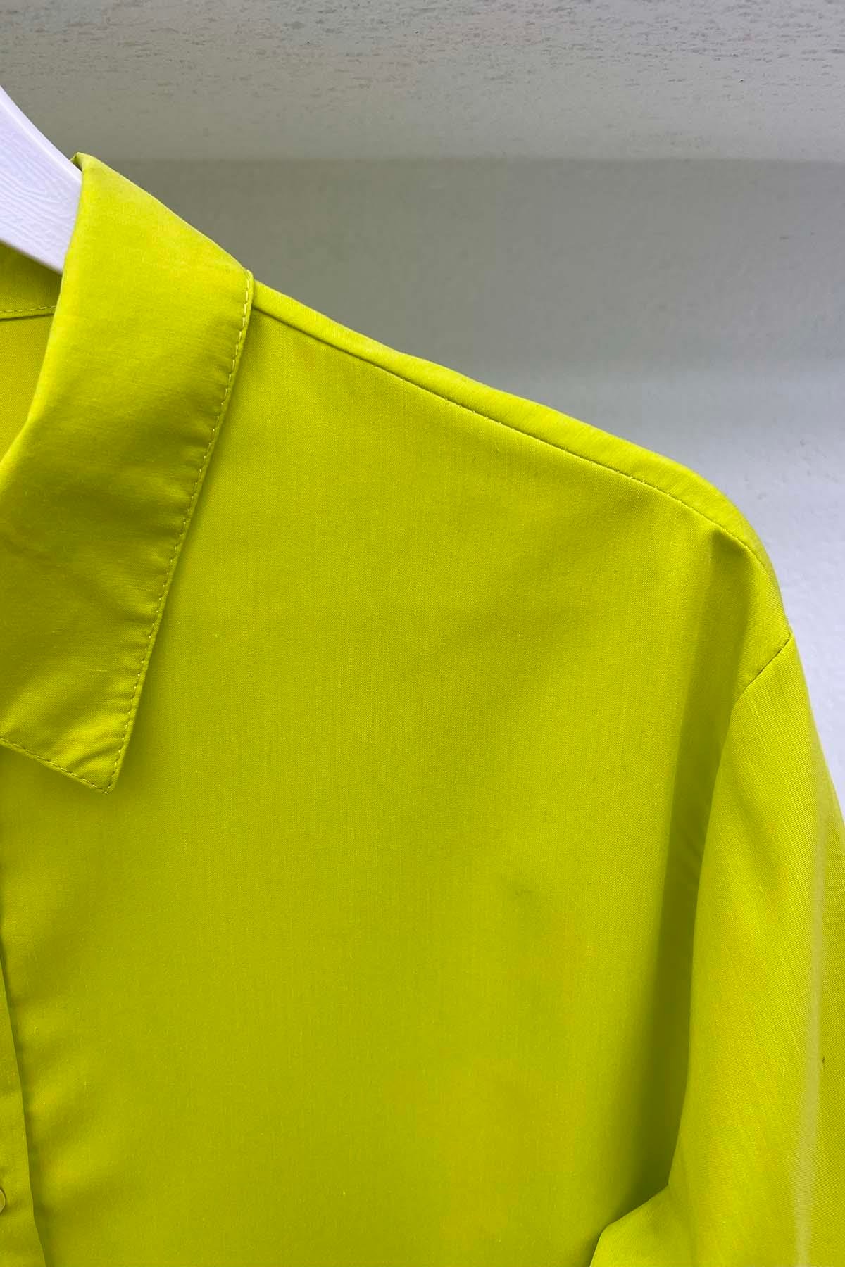 Tunik Gömlek Neon Sarı