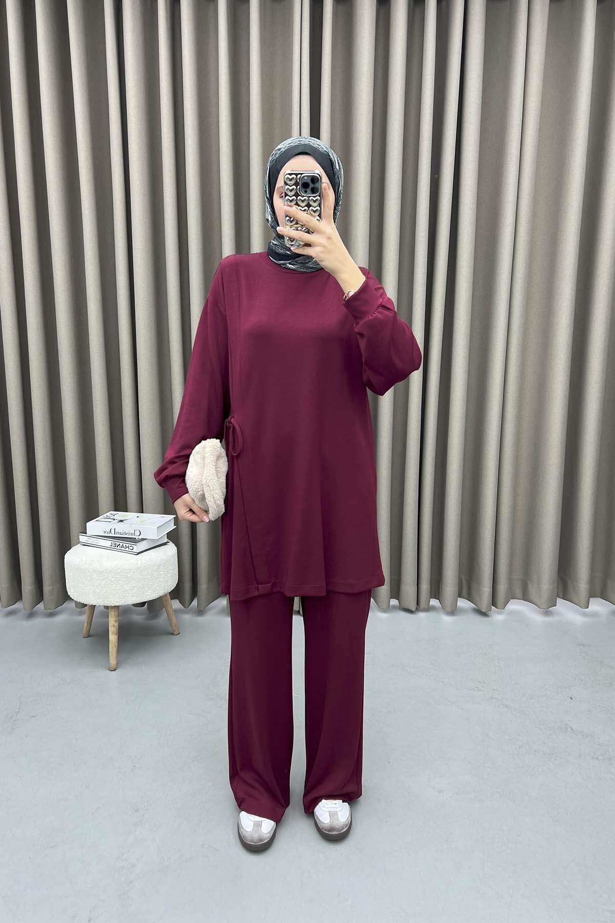 Yan Bağlamalı Oysho Takım Bordo