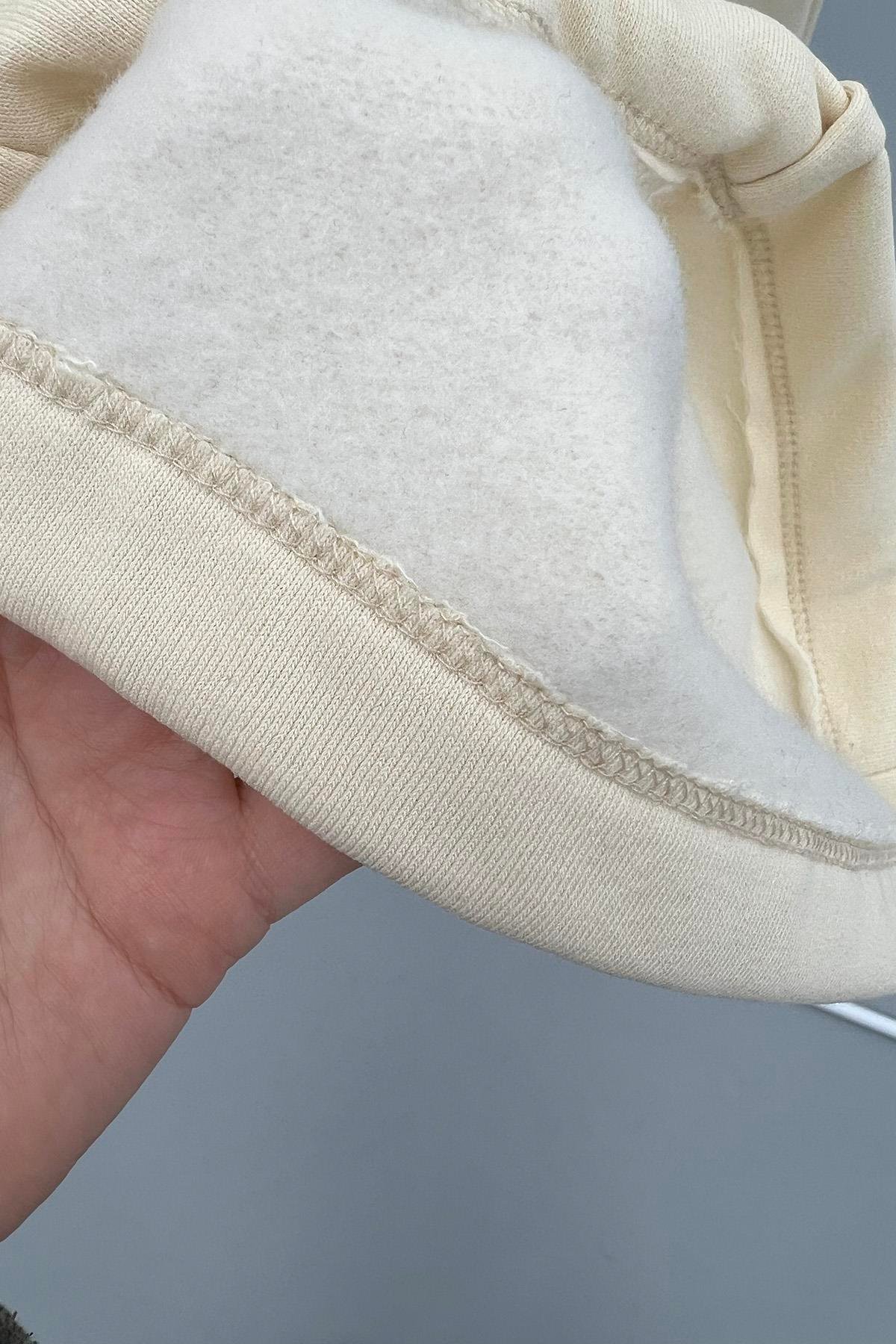 Yüksek Bel Bol Paça Pantolon Bej