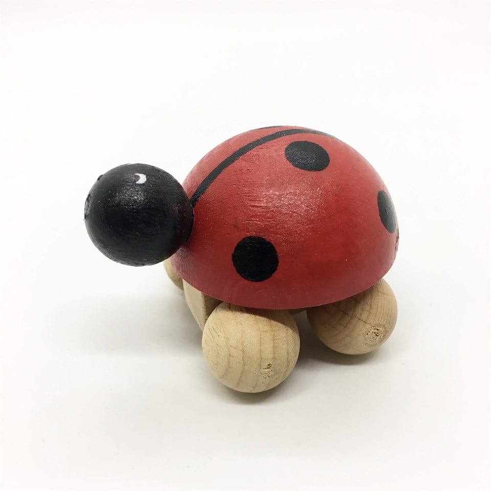 Ahşap Oyuncak Uğur Böceği-Mini