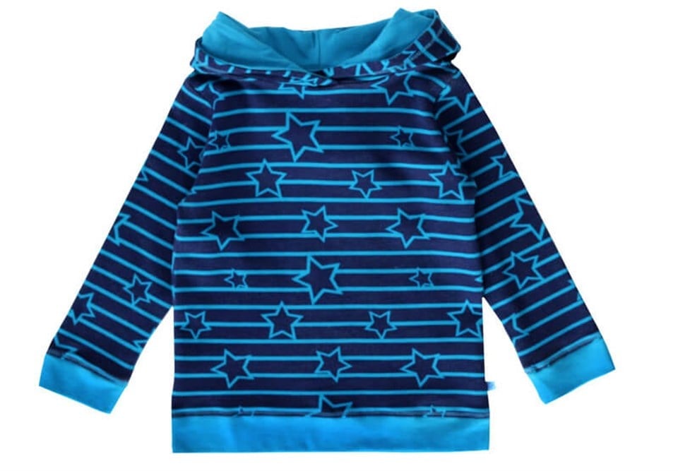 Enfant Terrible Yıldız Desenli Lacivert Kapüşonlu Sweatshirt