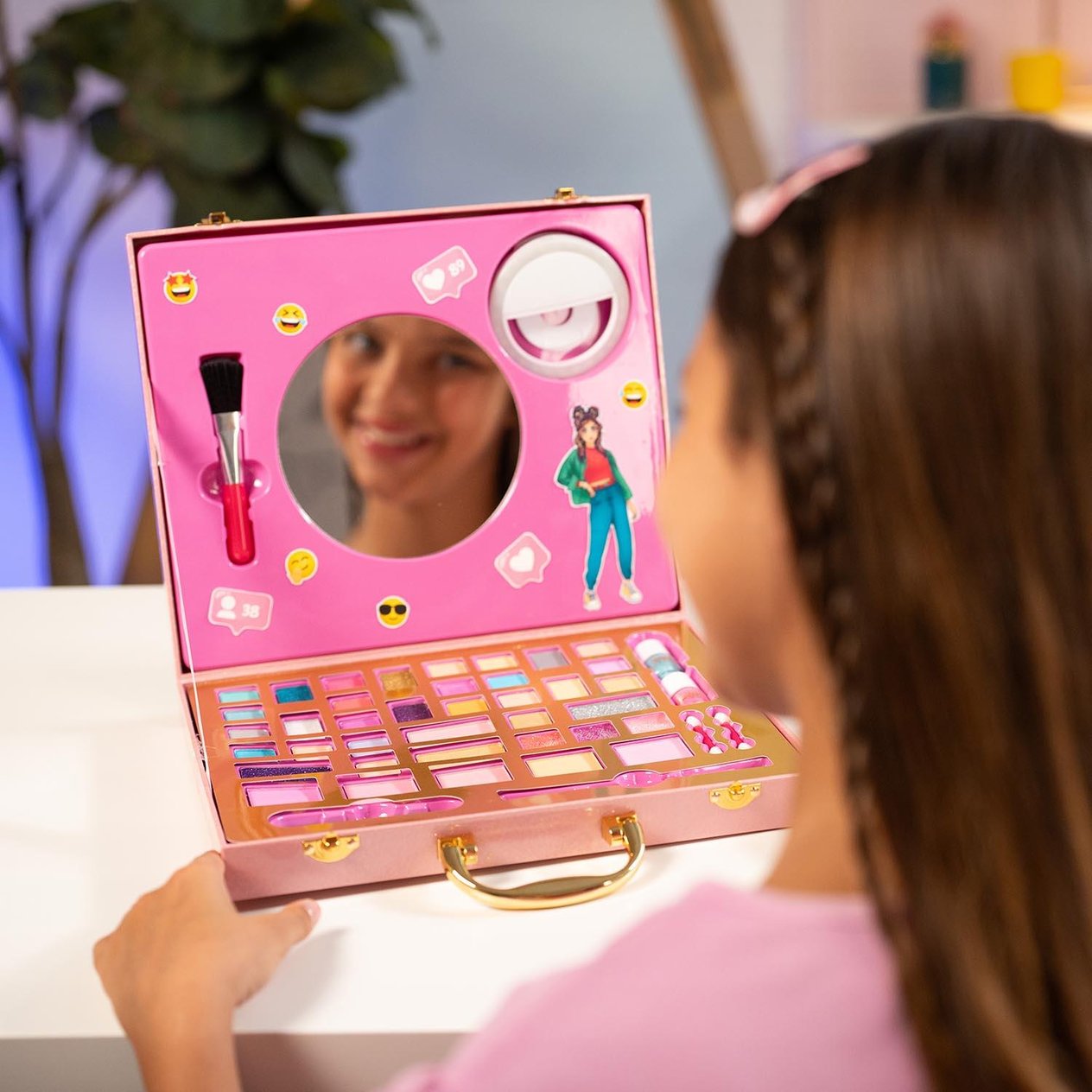 Girabrilla Pink It Selfie Işıklı Makyaj Çantası