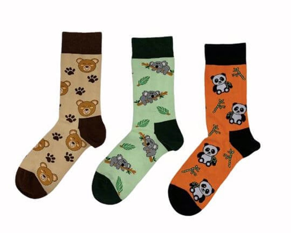 Moisocks 3'lü Çorap-Welcome to the Jungle Box
