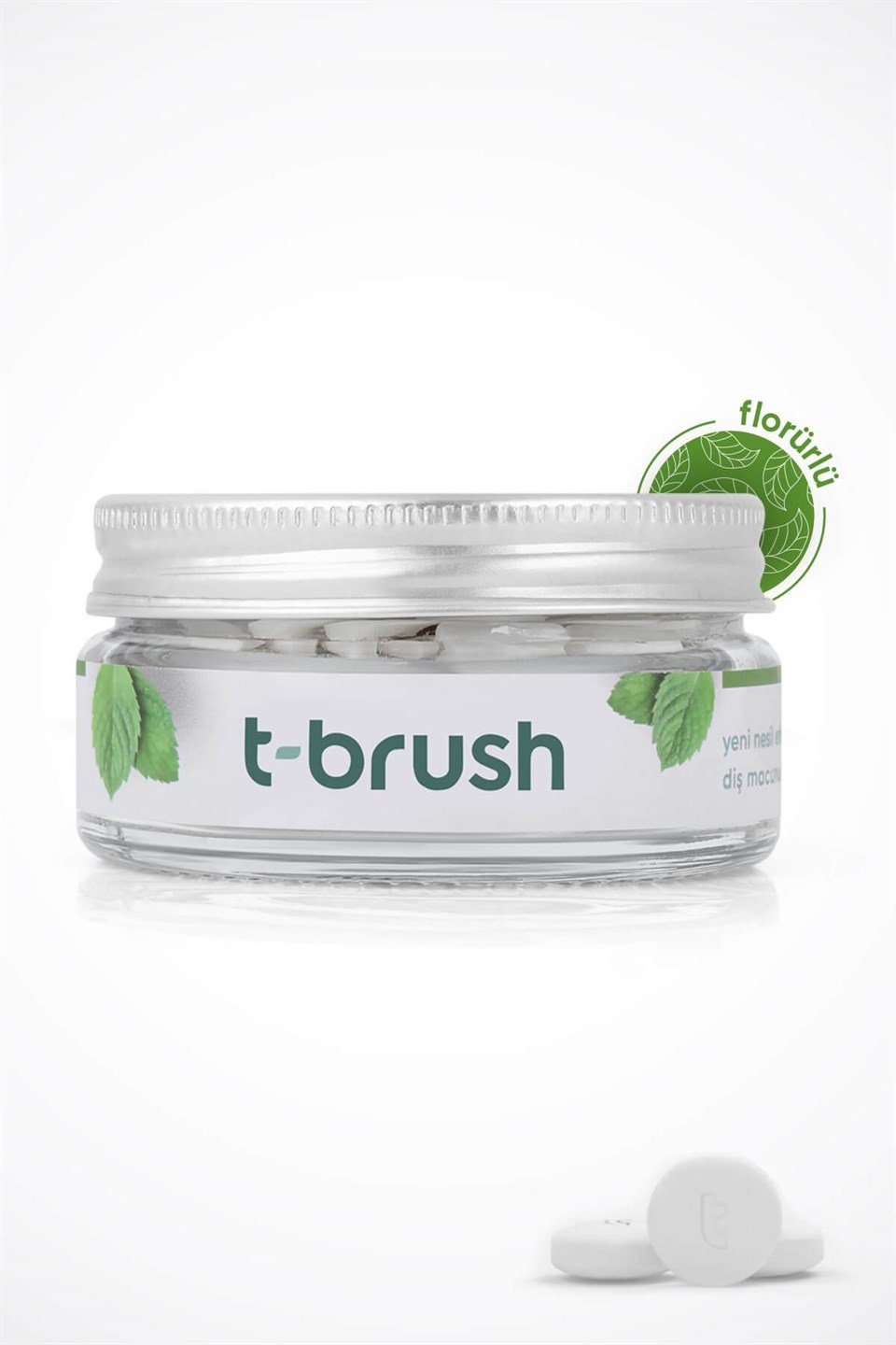 T-Brush Nane Aromalı Diş Macunu Tableti-Florürlü