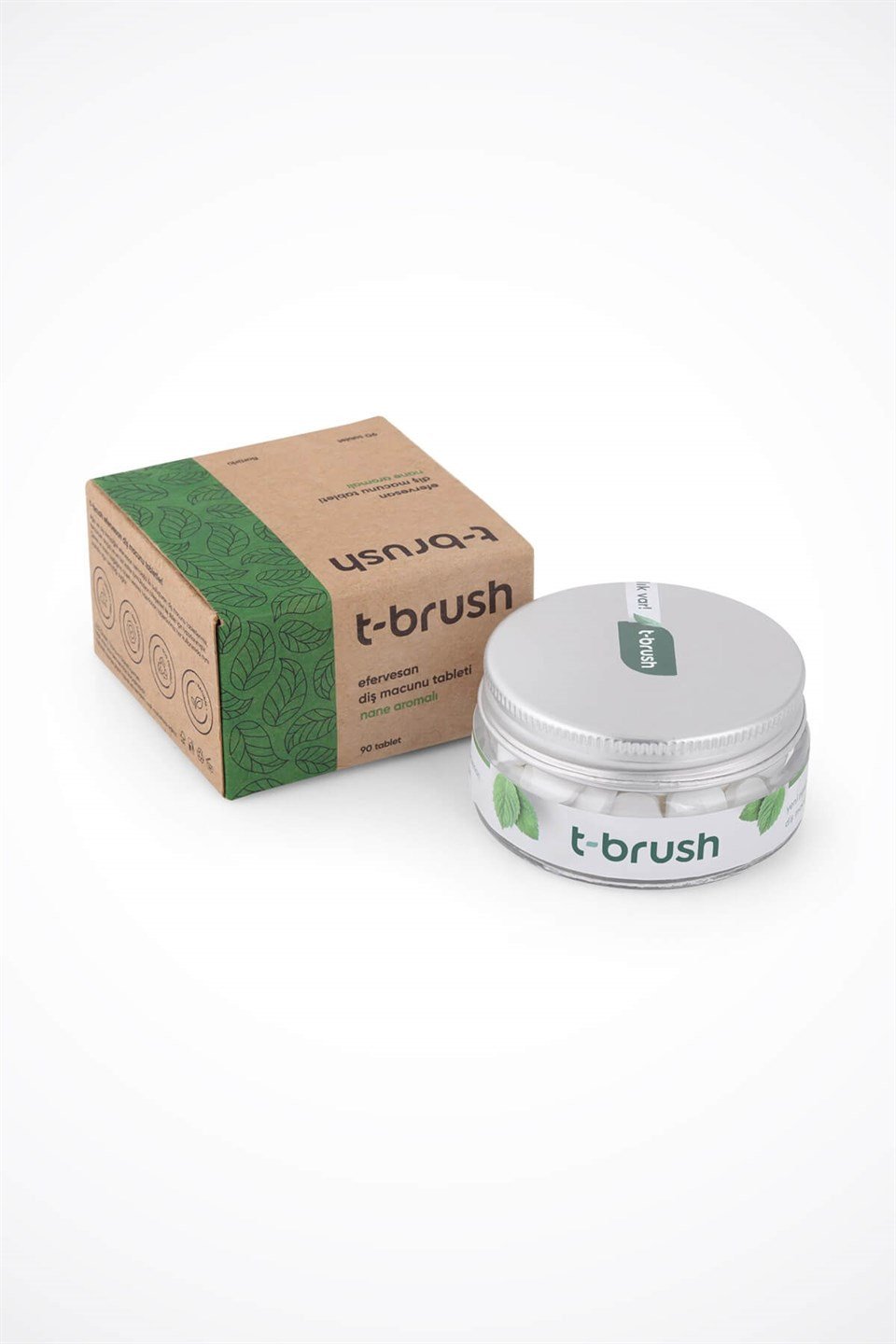 T-Brush Nane Aromalı Diş Macunu Tableti-Florürlü