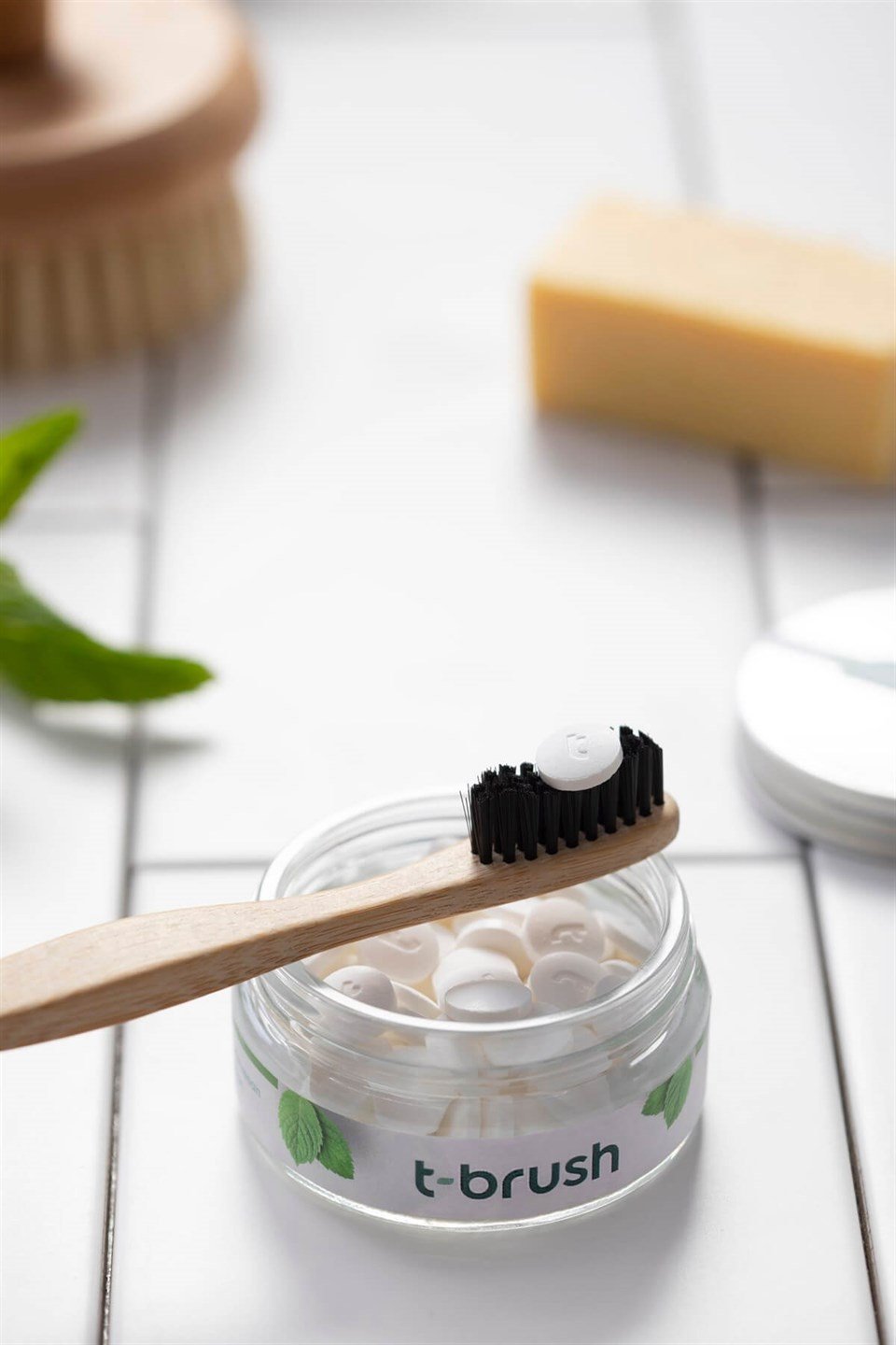 T-Brush Nane Aromalı Diş Macunu Tableti-Florürlü