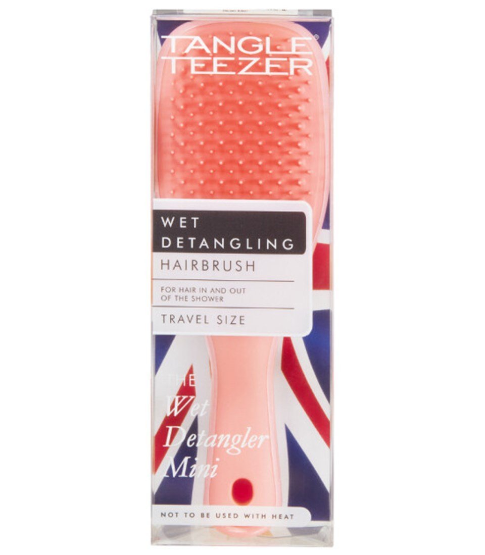 Tangle Teezer Wet Detangler Mini Saç Fırçası-Glitter Coral