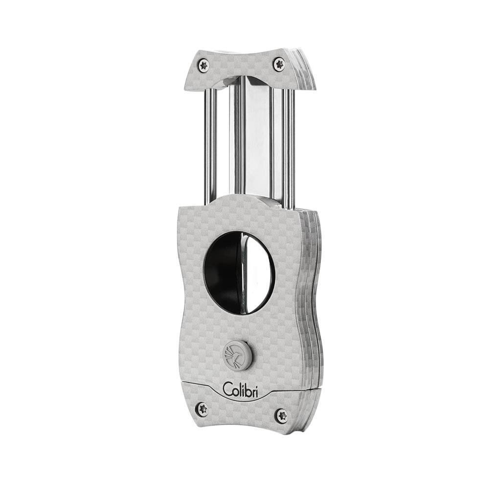 Colibri V-Cut Karbon Desenli Gümüş Puro Kesici