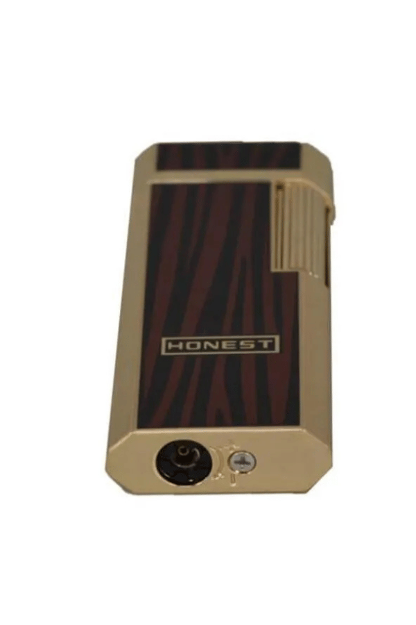 Promise Twiggy Siyah Gold Çizgili Metal Soft Flame Çakmak