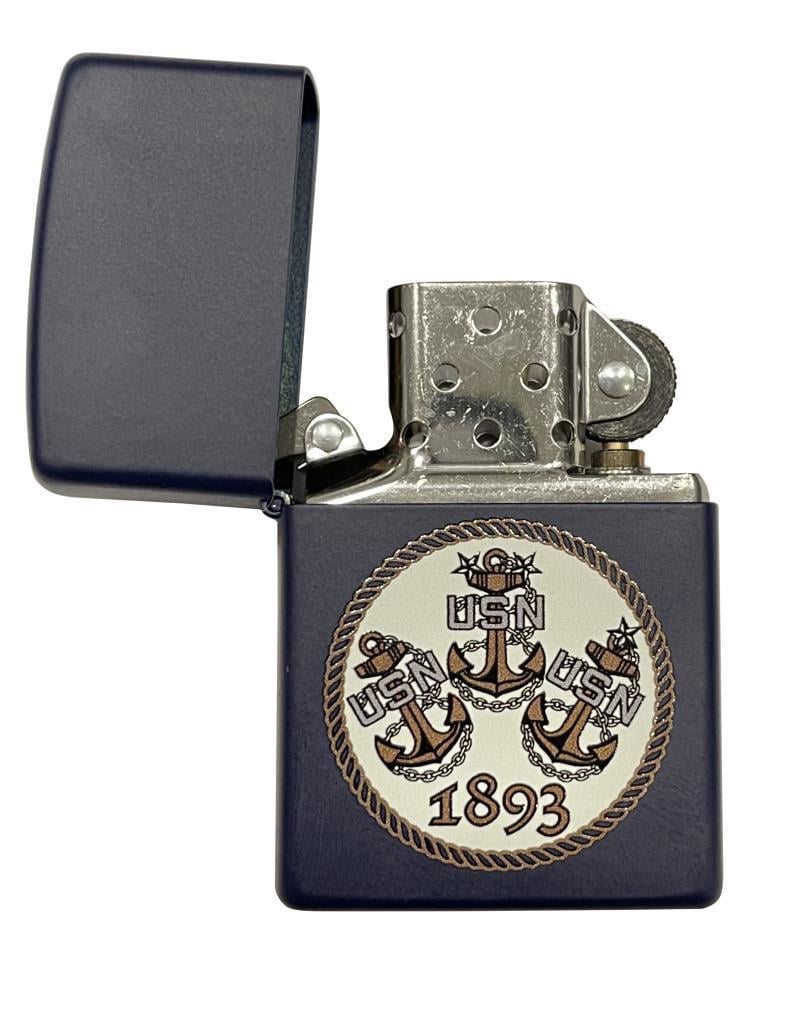 Zippo Çakmak Three Navy Anchors 239-001033