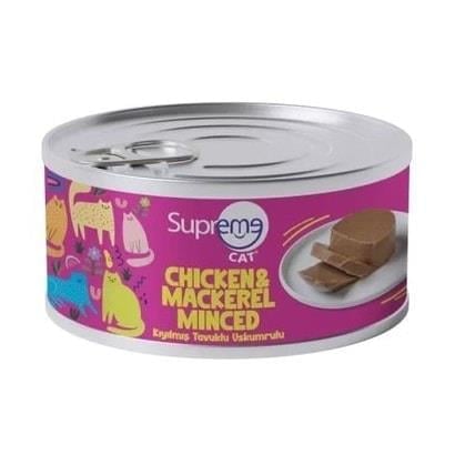 Supreme Tavuklu Ve Uskumrulu Kıyılmış Kedi Konservesi 85 Gr