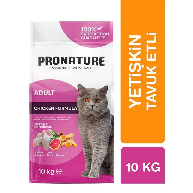 Pronature Tavuklu ve Pirinçli Yetişkin Kedi Maması 10KG
