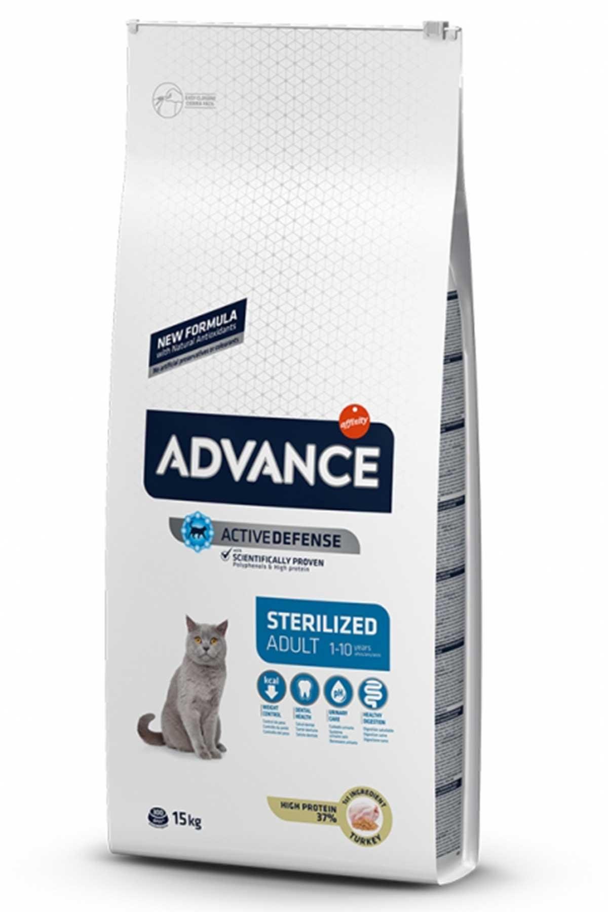 Advance Cat Sterilized Hindili Kısırlaştırılmış Kedi Maması 15 Kg