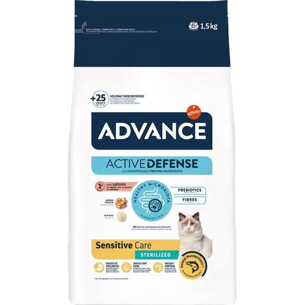 Advance Sensitive Somonlu Kısırlaştırılmış Kedi Maması 1,5kg