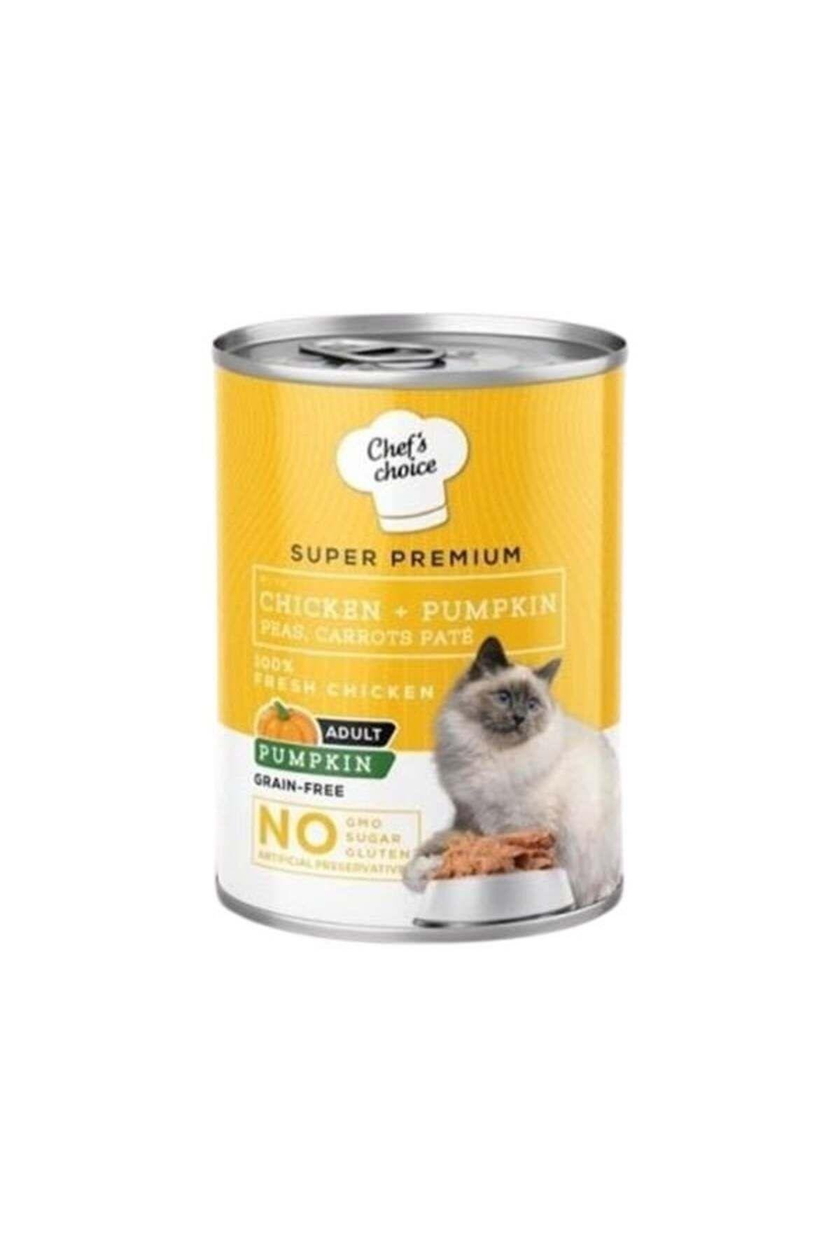 Chef's Choice Tavuklu ve Bal Kabaklı Tahılsız Ezme Yetişkin Kedi Konservesi 400gr