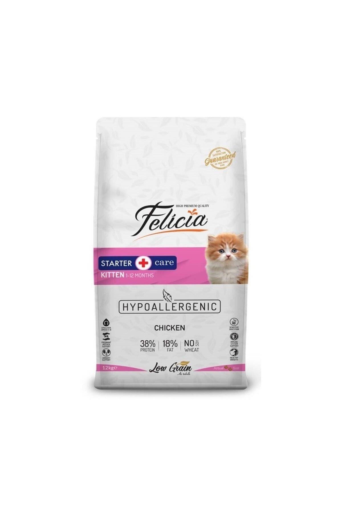 Felicia HypoAllergenic Tavuklu ve Hamsili Düşük Tahıllı Yavru Kedi Maması 12kg