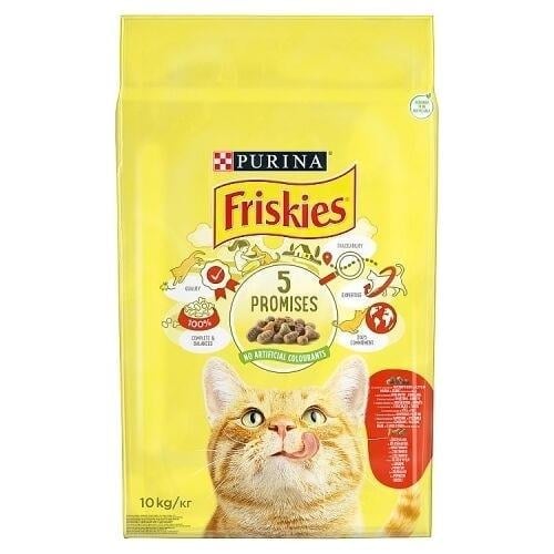 Friskies Etli Tavuklu Ve Sebzeli Yetişkin Kedi Mamasi 10 Kg