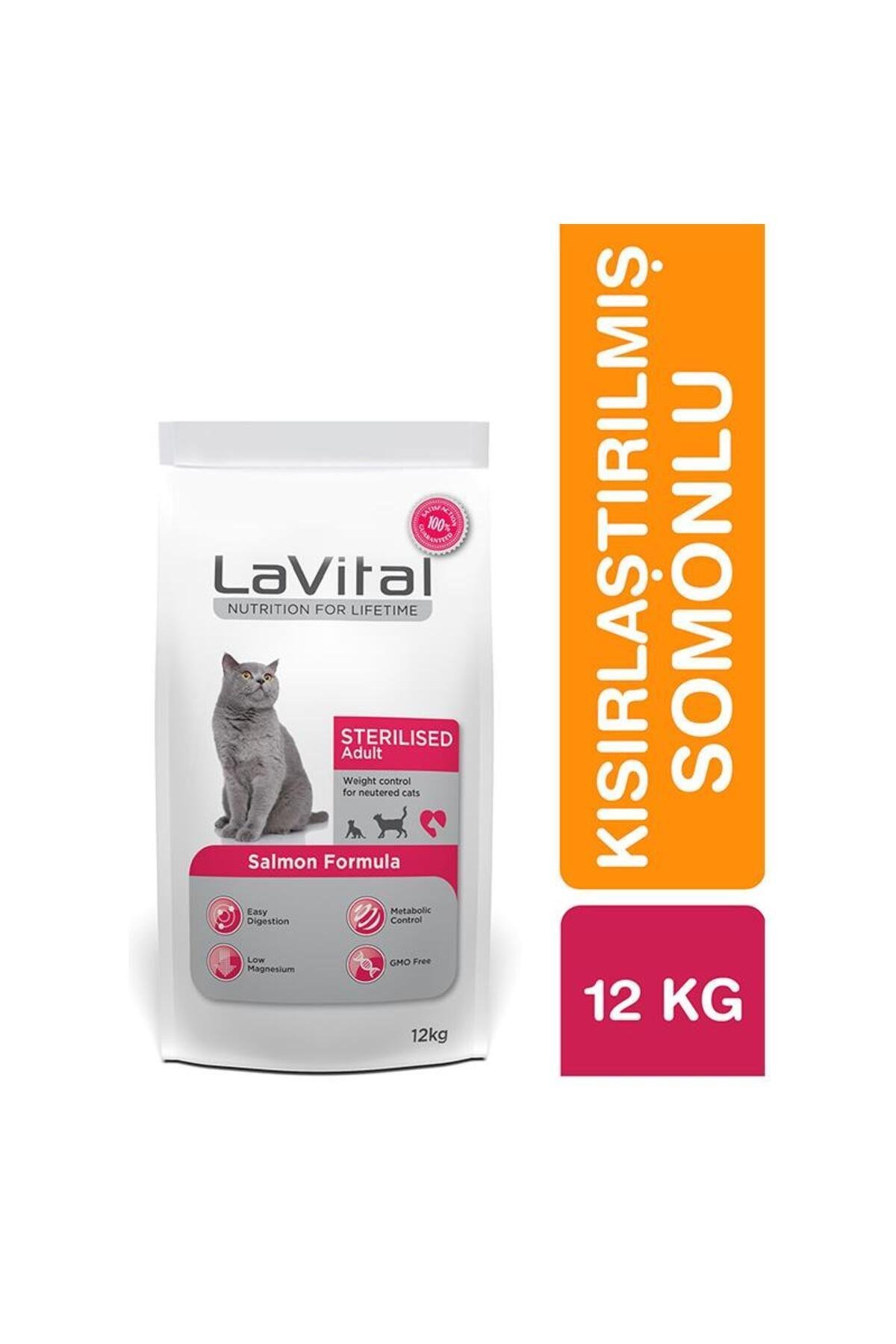 La Vital Sterilised Somonlu Kısırlaştırılmılmış Yetişkin Kedi Maması 12 kg
