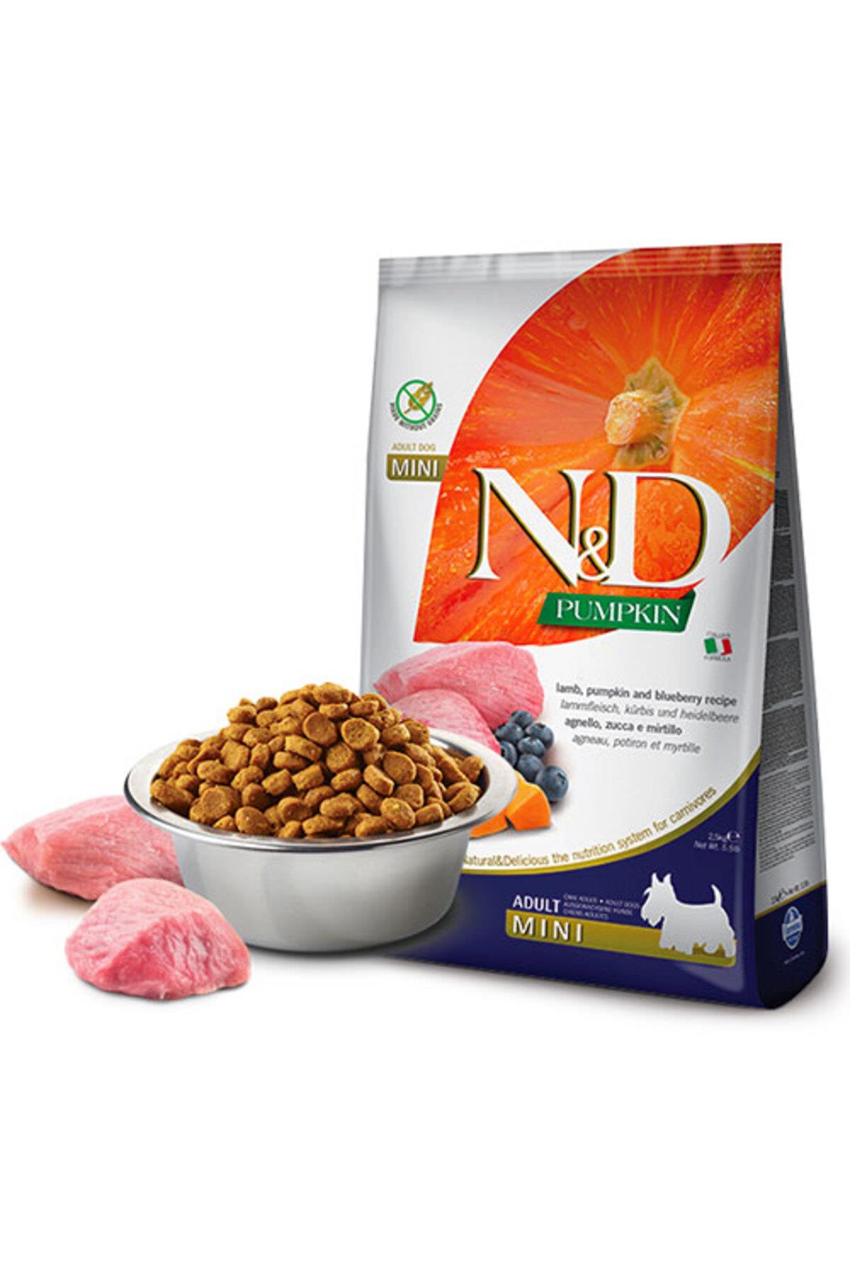 N&D Pumpkin Bal Kabaklı Kuzulu ve Yaban Mersinli Küçük Irk Tahılsız Yetişkin Köpek Maması 2,5kg