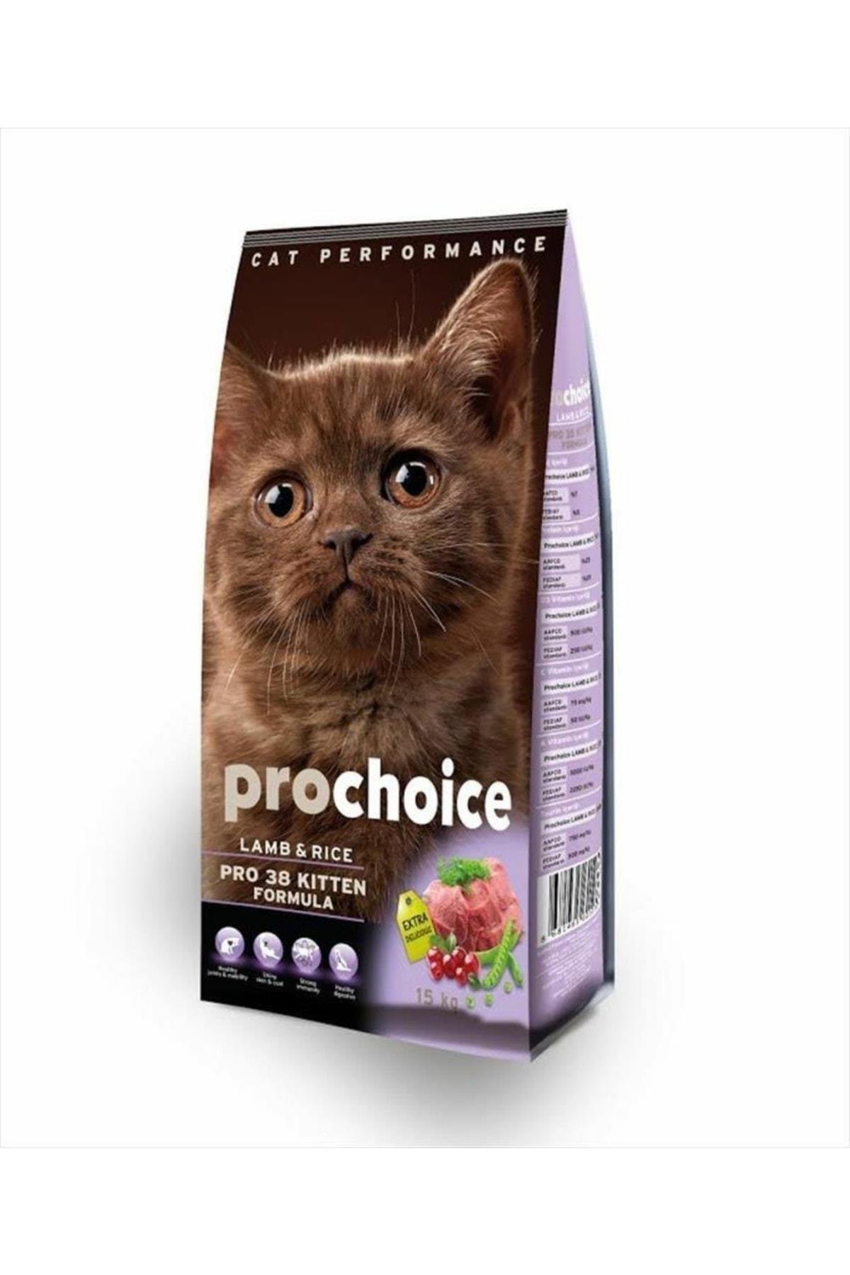 ProChoice 38 HypoAllergenic Kuzulu ve Pirinçli Düşük Tahıllı Yavru Kedi Maması 15kg