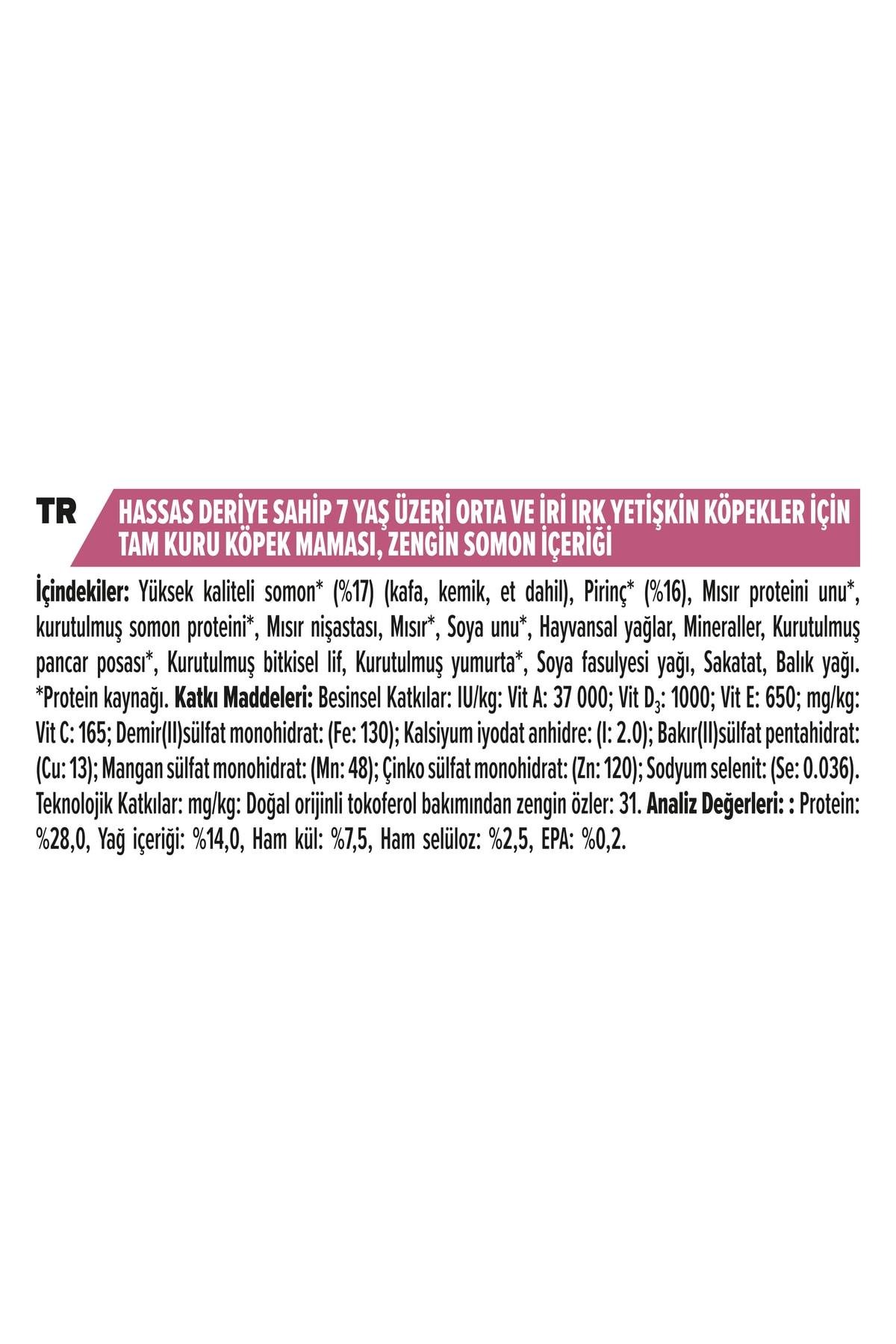 ProPlan Somonlu Hassas Yaşlı Kuru Köpek Maması 14 Kg