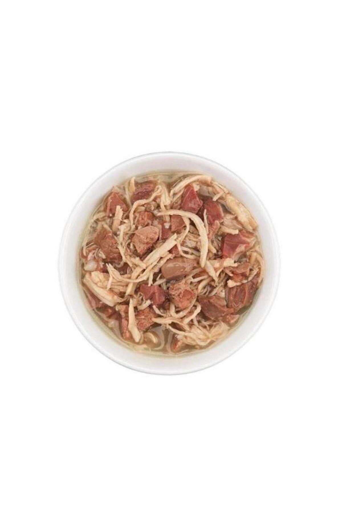 Schesir After Dark Sos İçinde Tavuk Etli ve Sığır Etli Tahılsız Yetişkin Kedi Konservesi 80gr