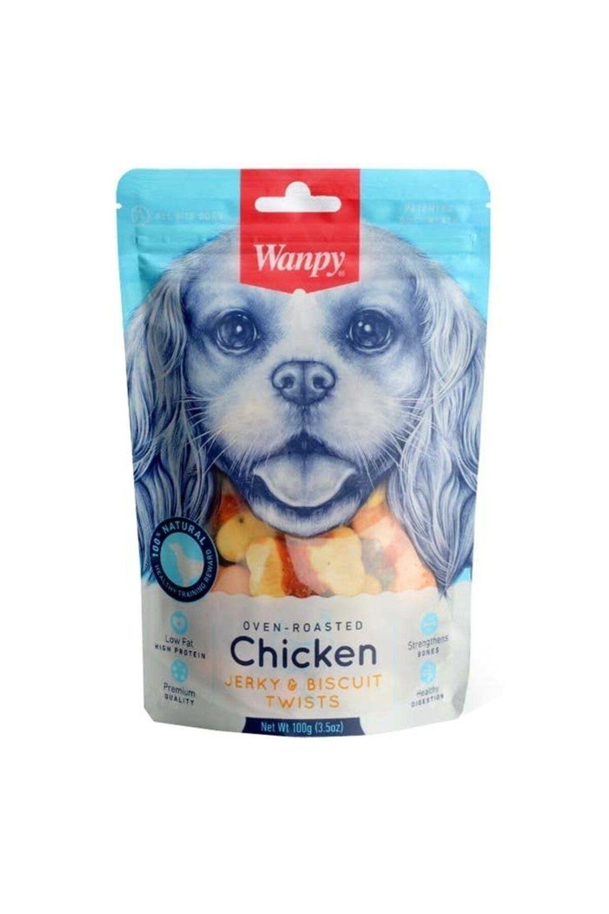 Wanpy Bisküvi Üzeri Tavuk Sargılı Köpek Ödülü 100gr
