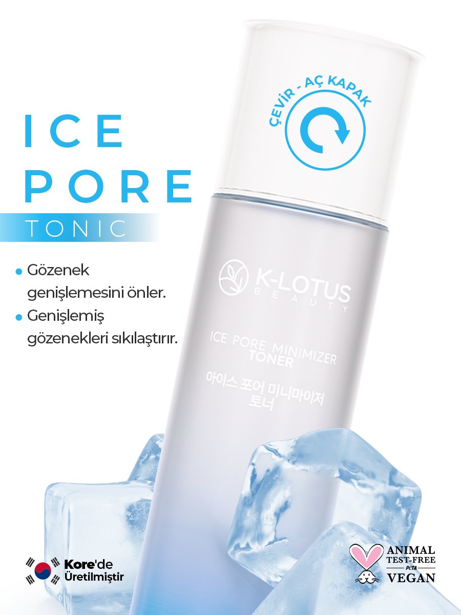 Nemlendirici, Canlandırıcı ve Gözenek Sıkılaştırıcı Ice Pore Tonik 150ml
