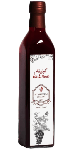 AHISKALI İSA EFENDİ SİYAH ÜZÜM SİRKESİ (500 ML)