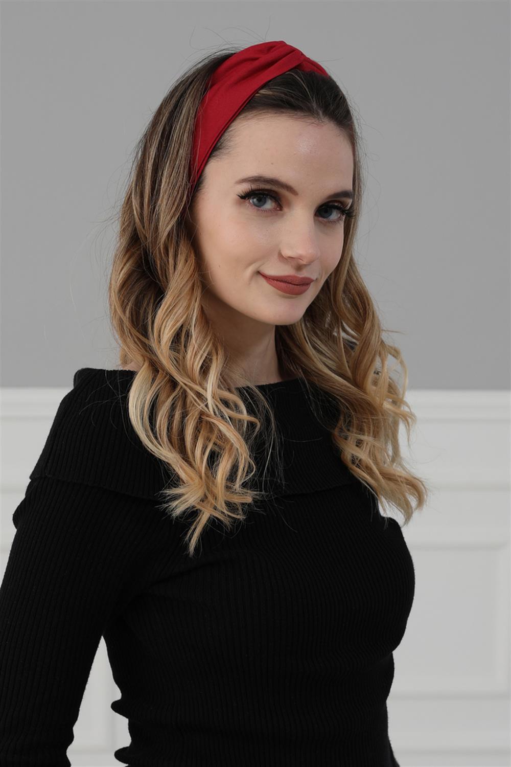 Bandana Saç Bandı Bordo