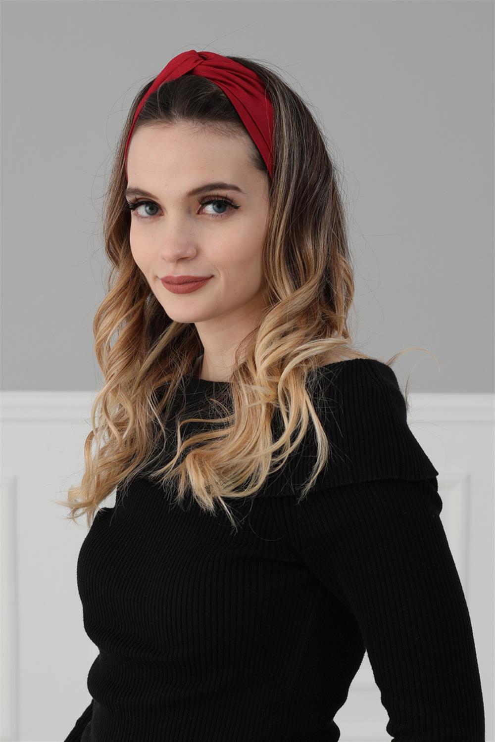 Bandana Saç Bandı Bordo