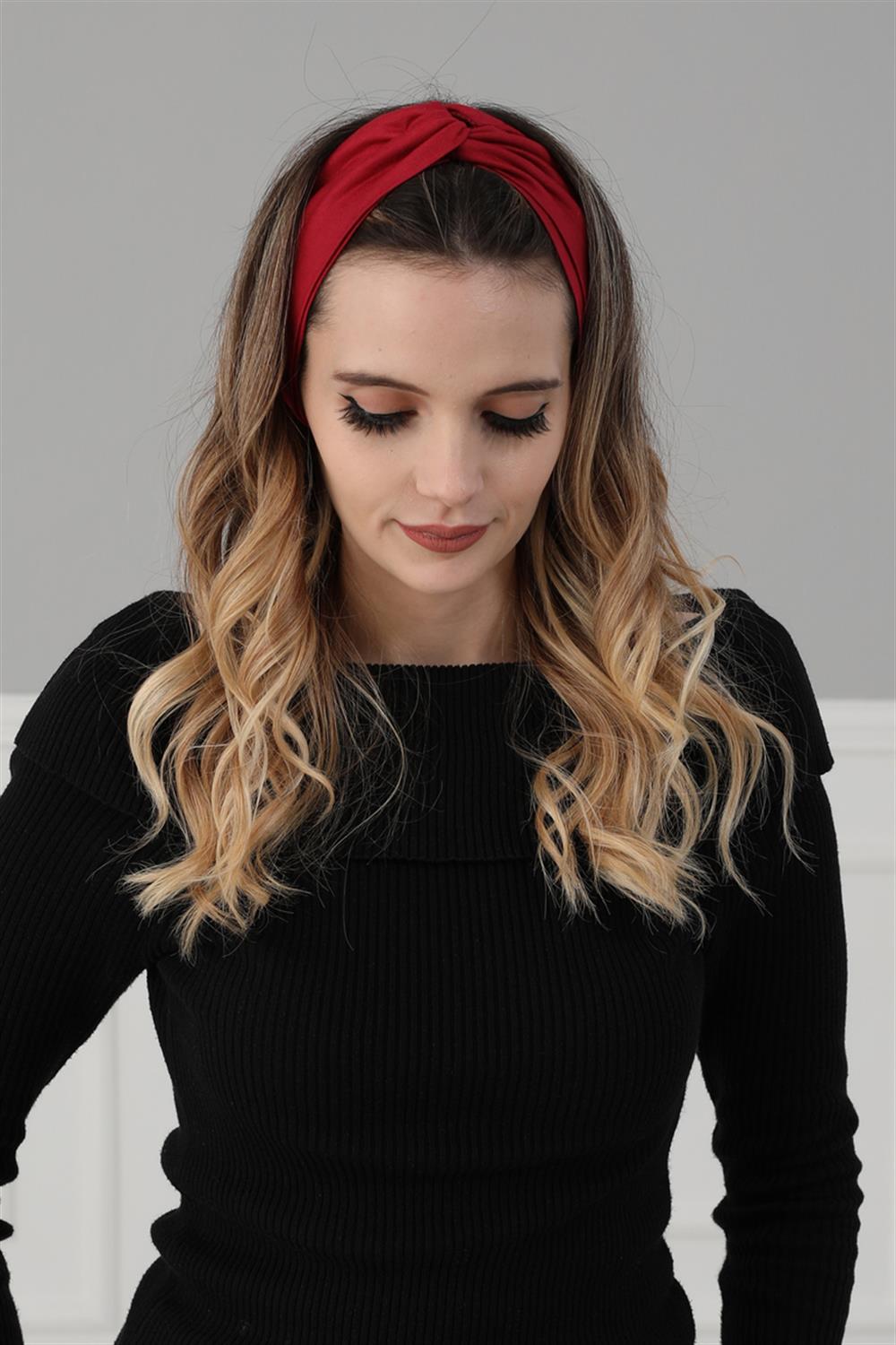 Bandana Saç Bandı Bordo