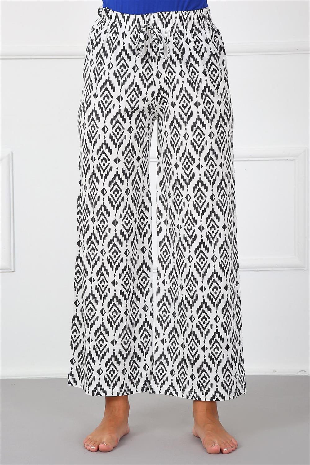 Moda Çizgi Bayan Pamuk Tek Alt Pijama 210022