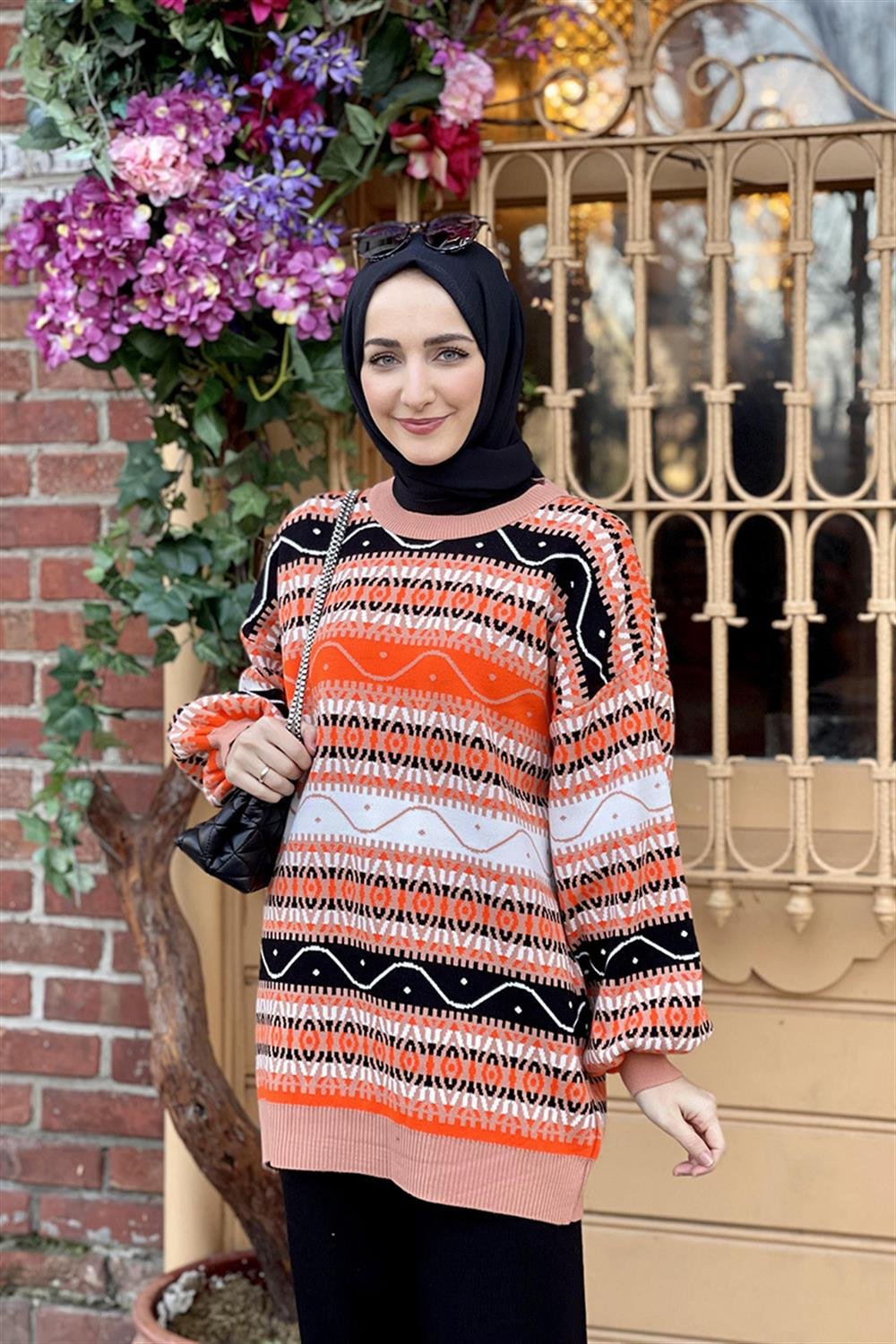 Moda Çizgi İkili Triko Takım