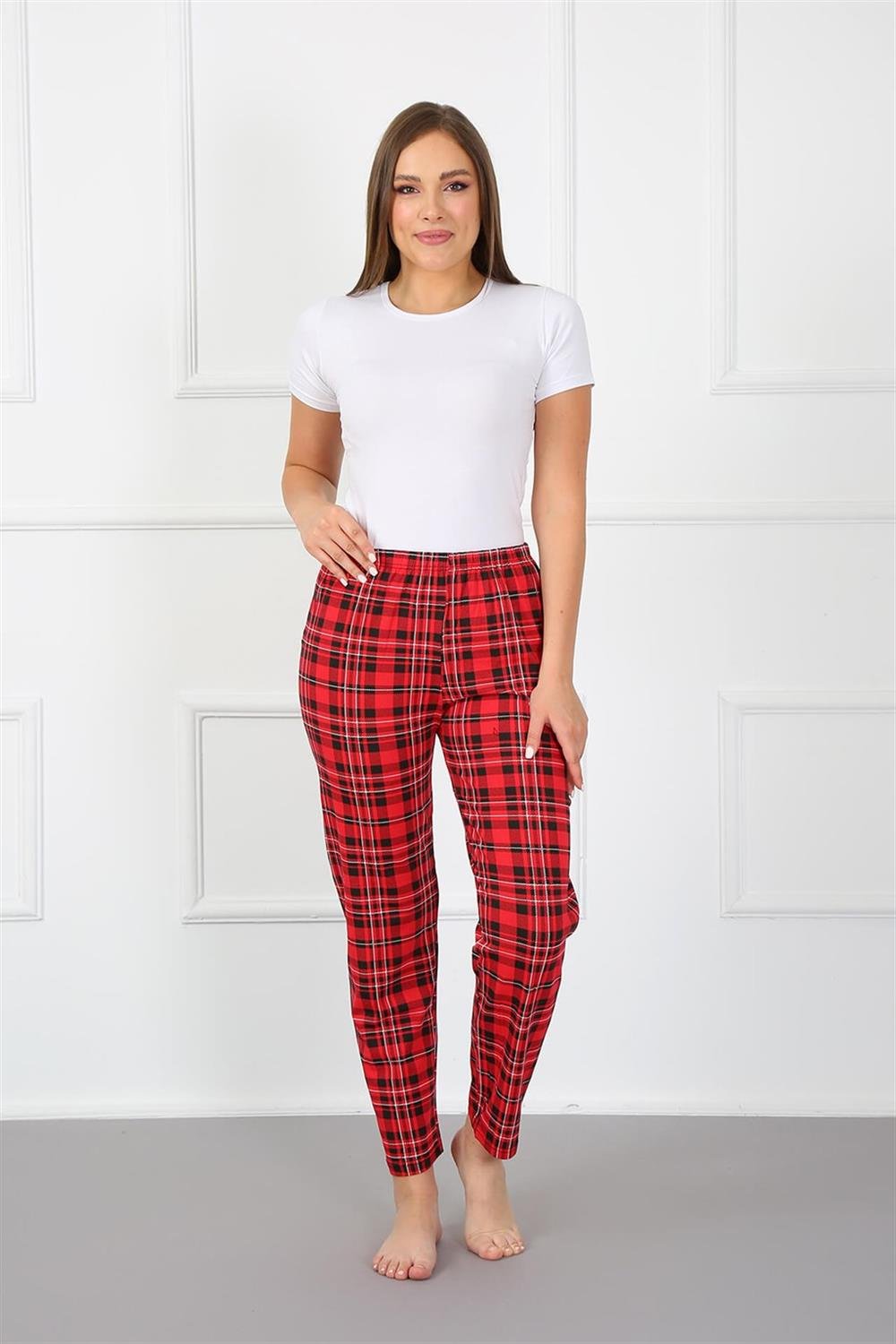 Moda Çizgi Kadın Alt Pijama