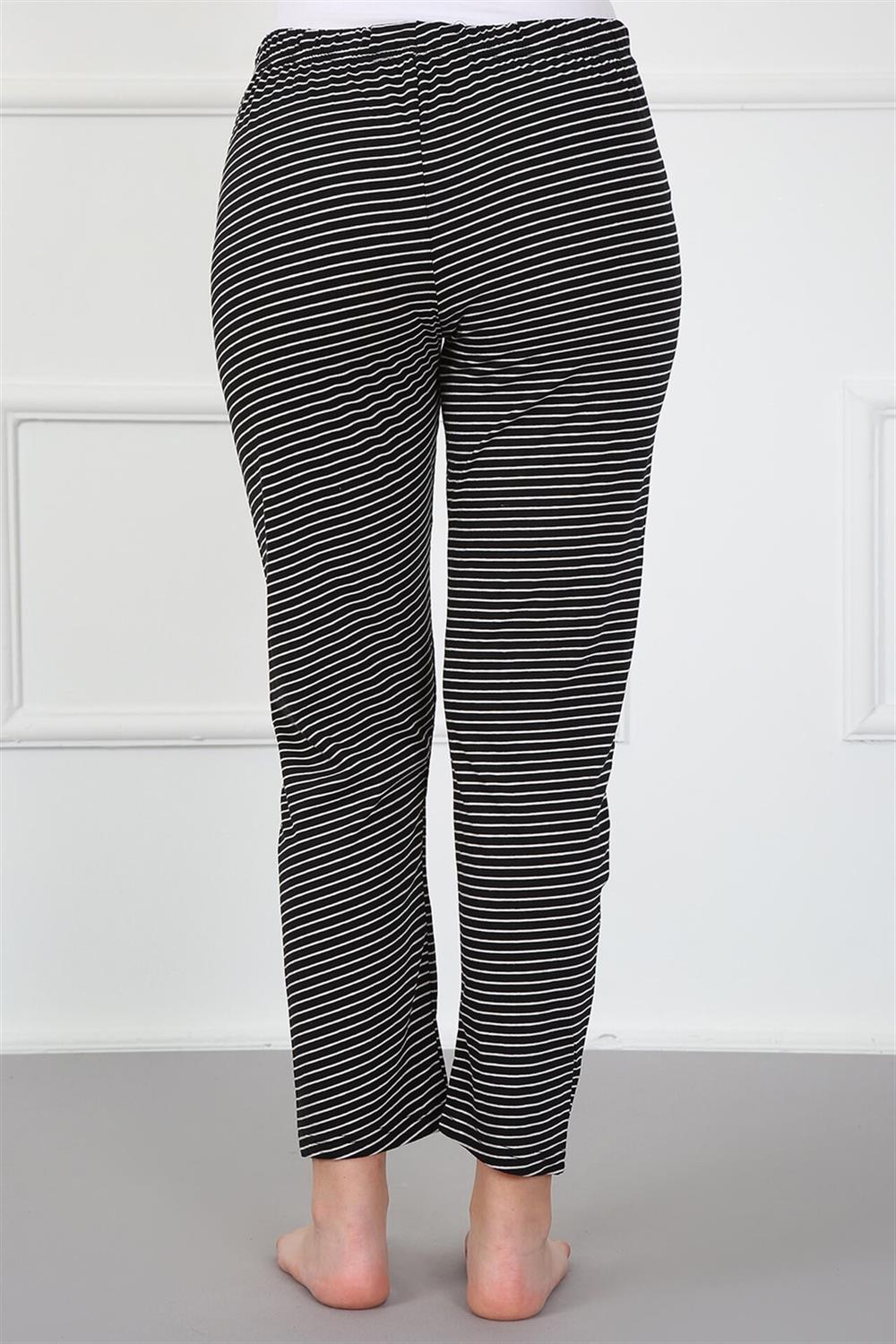 Moda Çizgi Kadın Alt Pijama