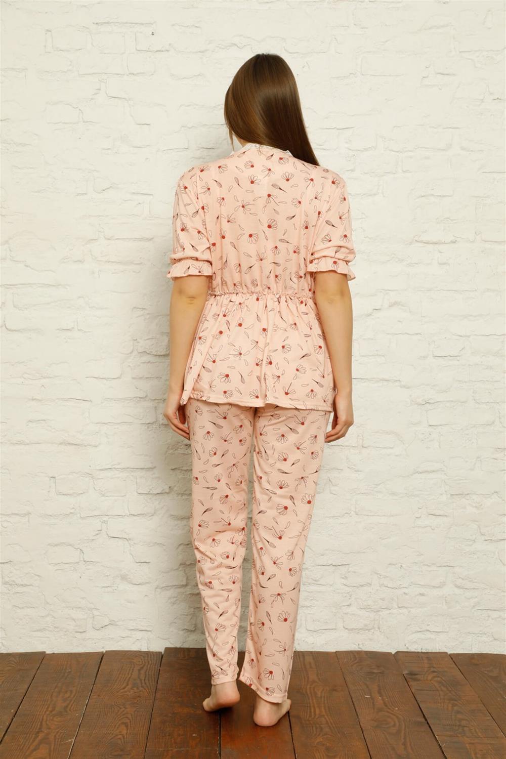 Moda Çizgi Kadın Penye Pijama