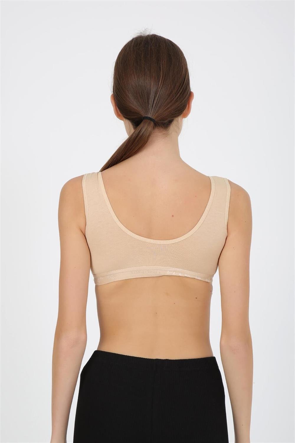 Moda Çizgi Kalın Askılı Pedli Büstiyer 2152