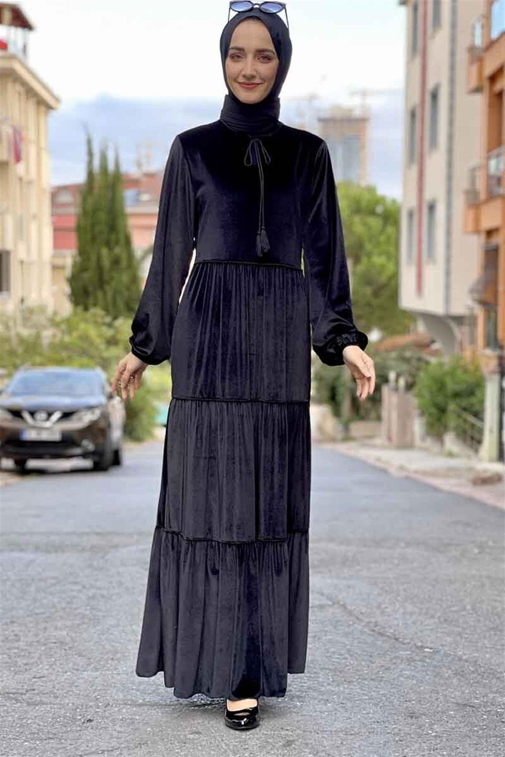 Moda Çizgi Tesettür Elbise