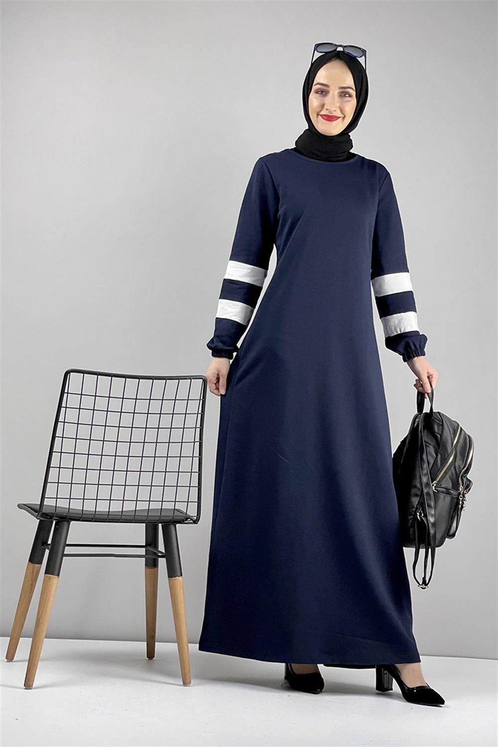Moda Çizgi Tesettür Elbise