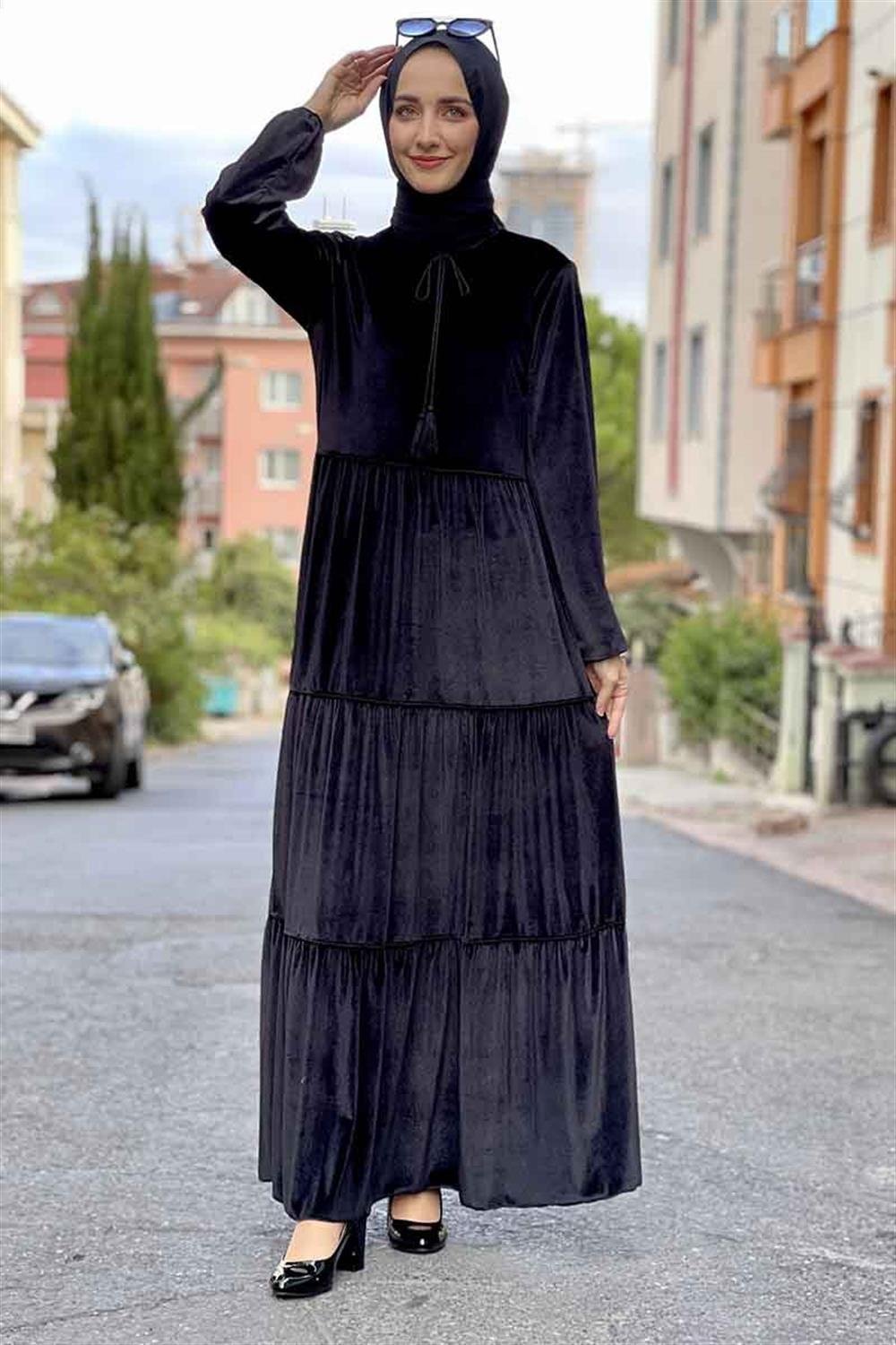 Moda Çizgi Tesettür Elbise