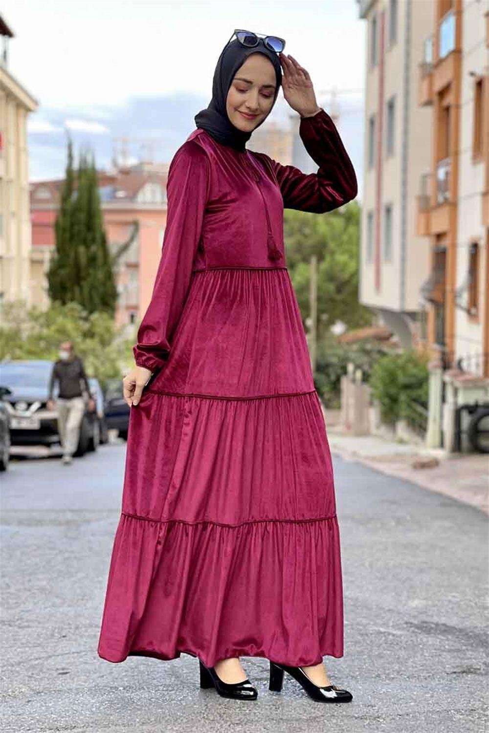 Moda Çizgi Tesettür Elbise