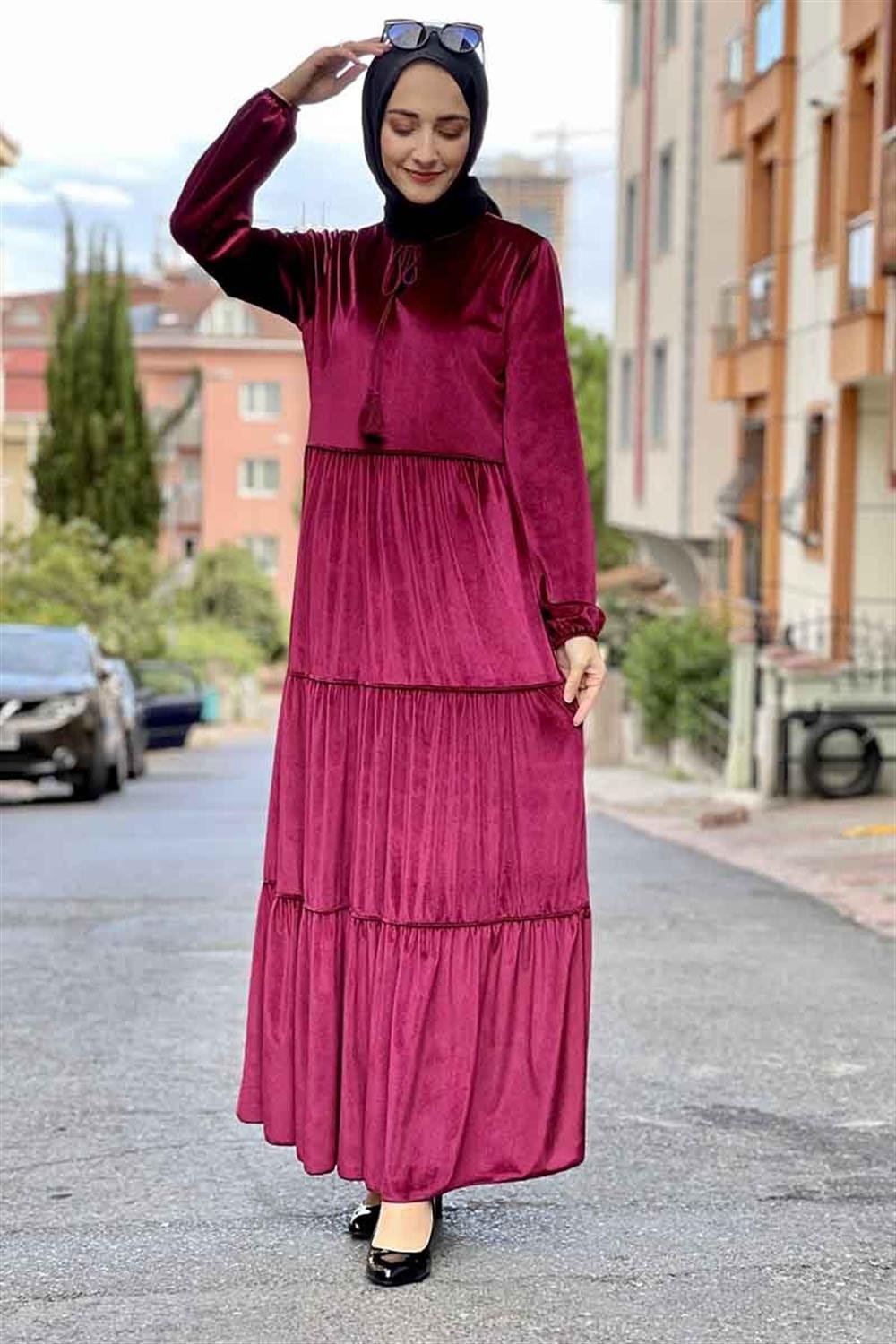 Moda Çizgi Tesettür Elbise