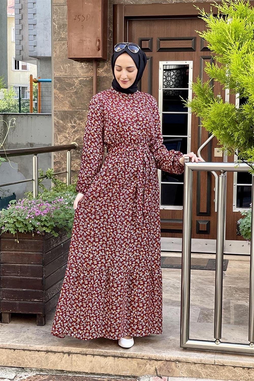 Moda Çizgi Tesettür Elbise