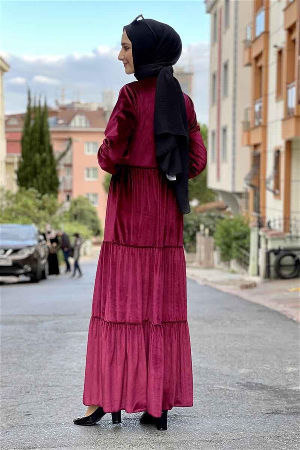 Moda Çizgi Tesettür Elbise