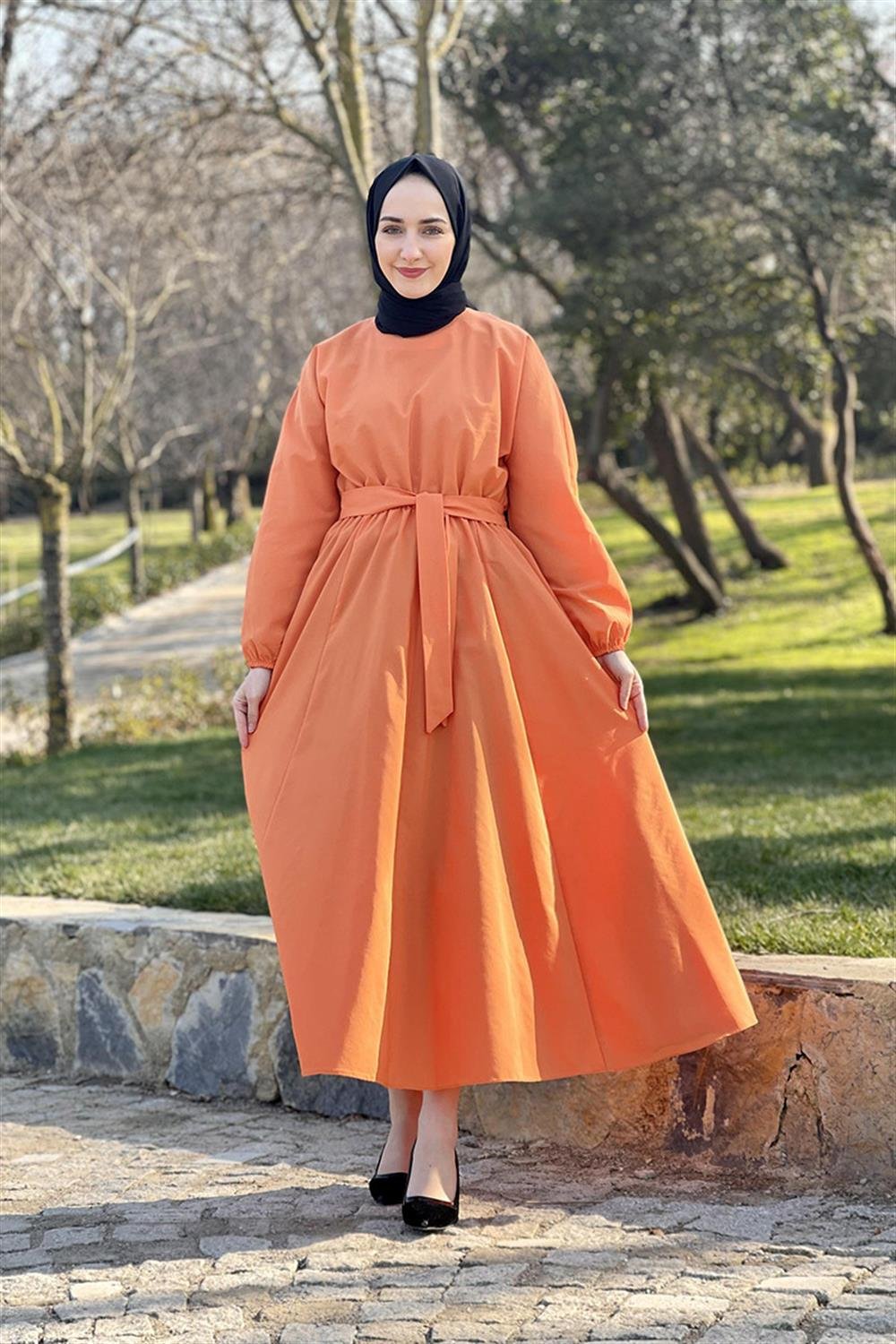 Moda Çizgi Tesettür Elbise
